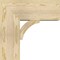 Ekena Millwork Thorton Block Rough Sawn Bracket w/ Offset Brace, Douglas Fir, 8"W x 18"D x 18"H BKT0806X18X18THR05RDF - alternate 4